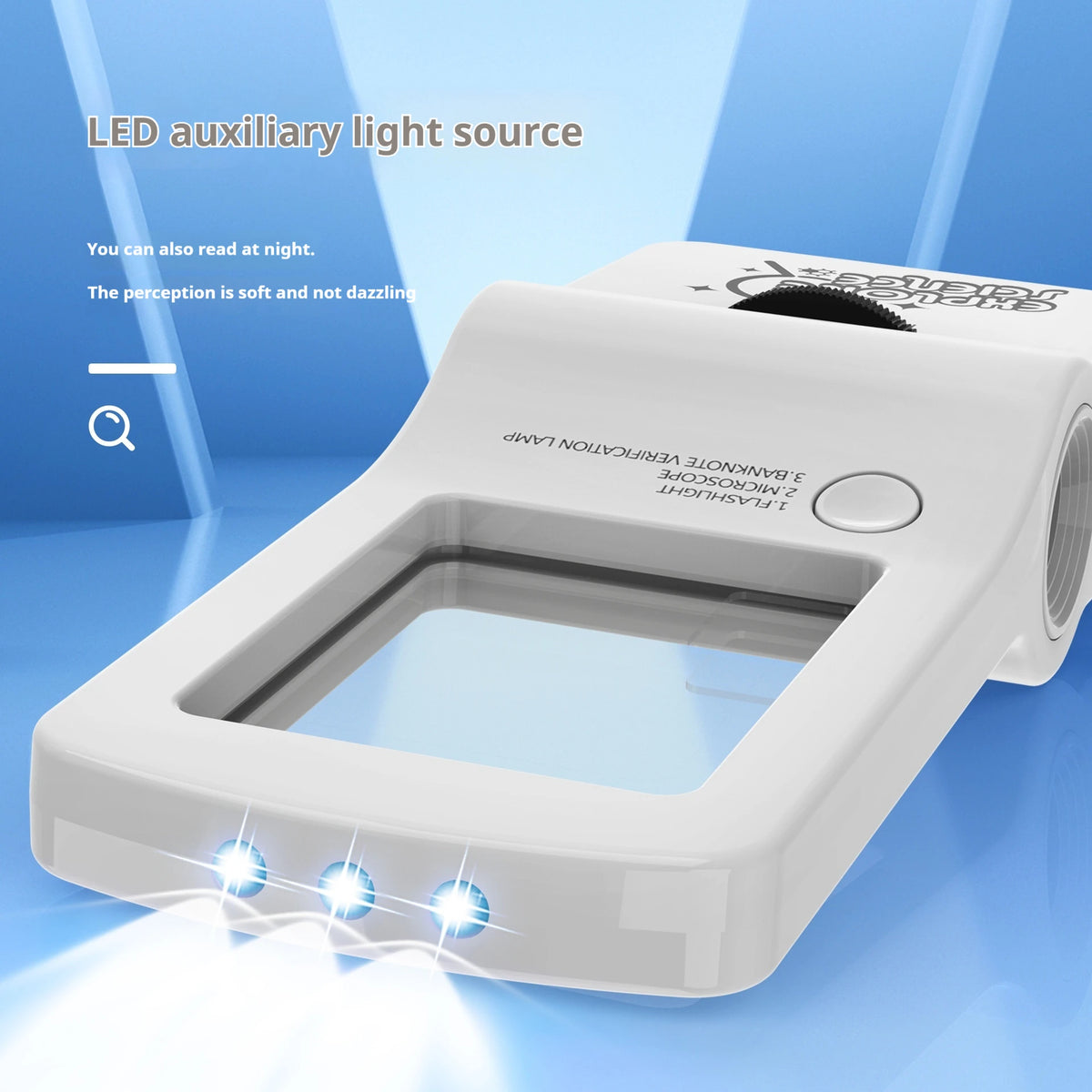 4-in-1 Mini Microscope Toy – Magnifier, Flashlight & Puzzle Educational Science Toy Axl