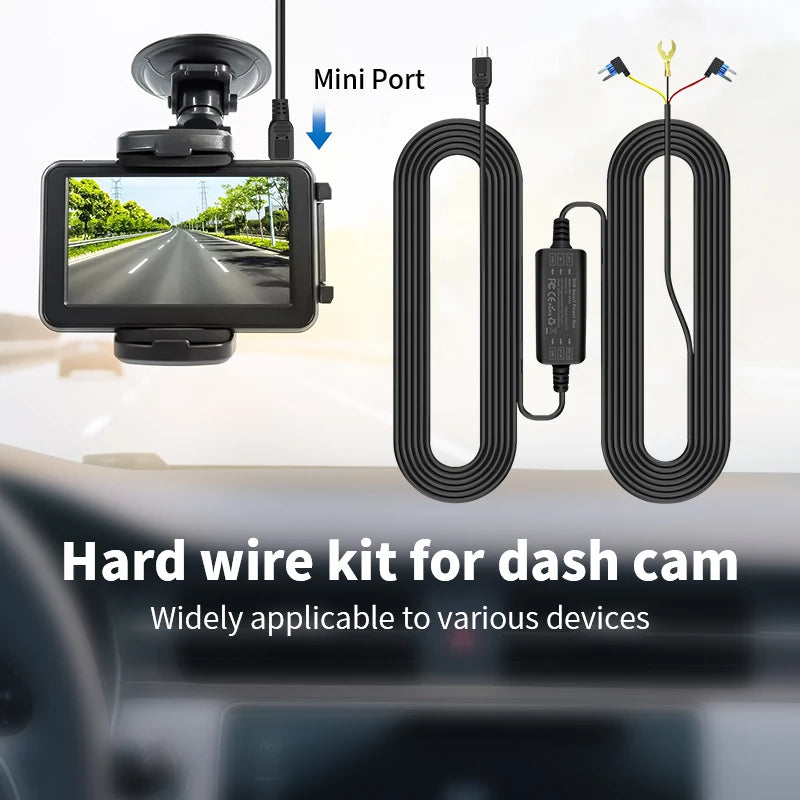24H Parking Mode Hardwire Kit – Mini USB & Type-C Dash Cam Dash Cam Hardwire Kit Axl