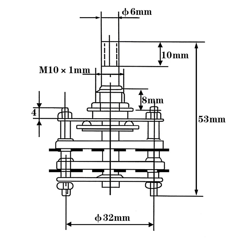 Rotary Switch Selector 2-Pole & 4-Pole Multi-Position with Cap Rotary Switch Axl