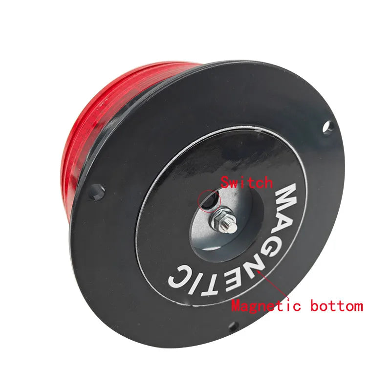 Solar LED Flashing Warning Light – Magnetic Car & Marine Signal Solar Warning Light Axl