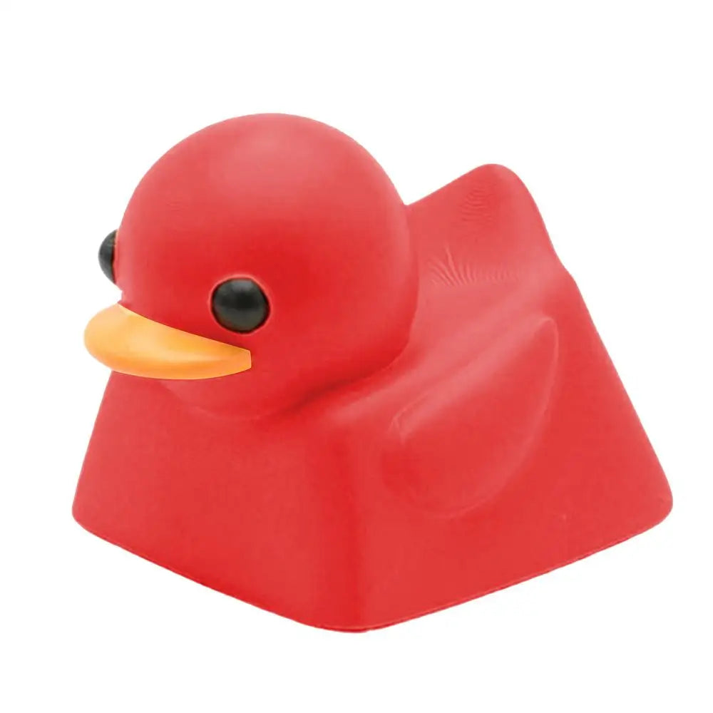 Cartoon Duck Resin Keycap | Cute Mechanical Keyboard Decor Novelty Keycap Axl Red