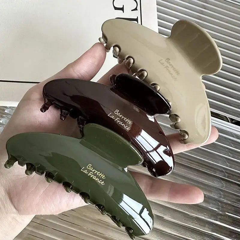 Large Acetate Hair Claw Clip – Retro Korean Shark Clip Hair Claw Clip Axl