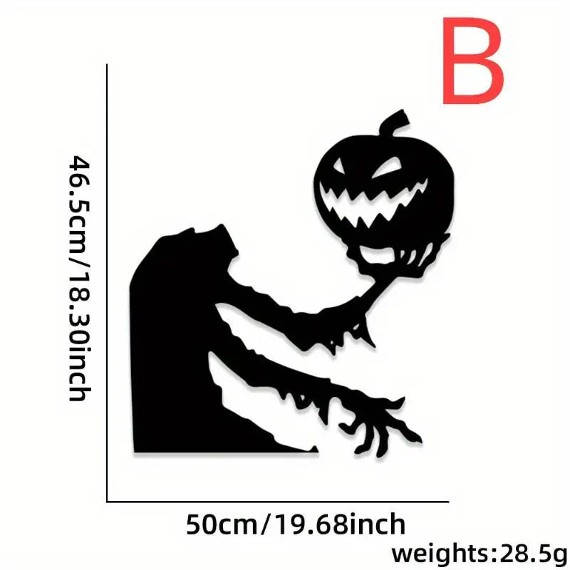 Halloween Wall Sticker – Removable Waterproof Door & Window Decal Halloween Wall Decal Axl B