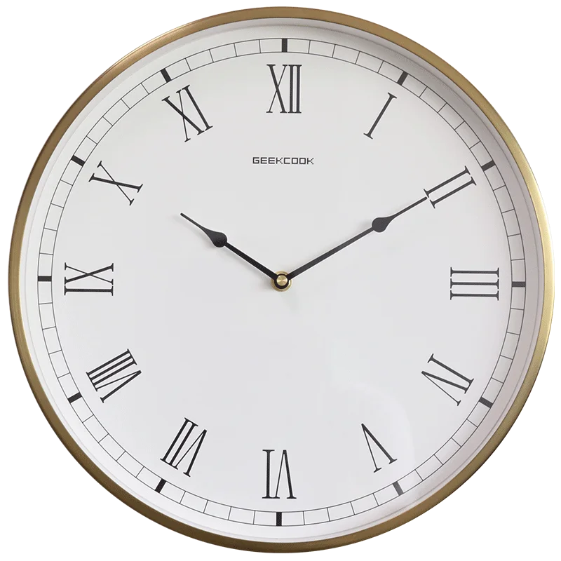Large Gold Wall Clock – Modern Silent Quartz Living Room Decor Wall Clock Axl