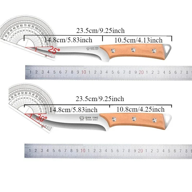 YRIDEFE Stainless Steel Boning Knife – Sharp Butcher Chef Knife Boning Knife Axl