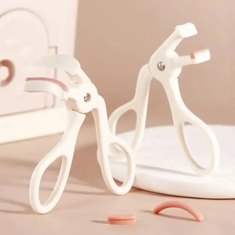 Wide Angle Eyelash Curler – Long-Lasting Curl Makeup Tool Eyelash Curler Axl white two-piece set