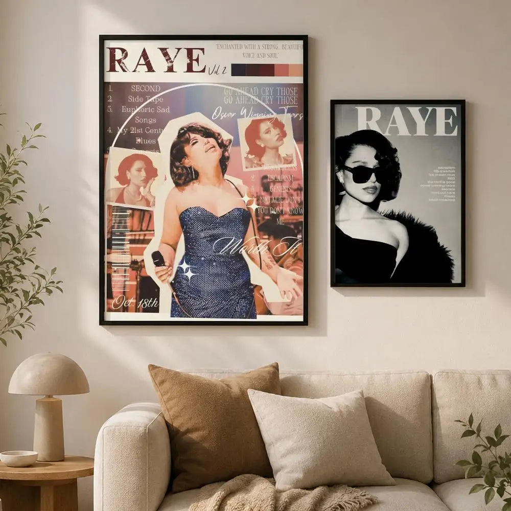 R-RAYE Singer Waterproof PVC Wall Poster – Peel & Stick HD Art Wall Art Poster Axl