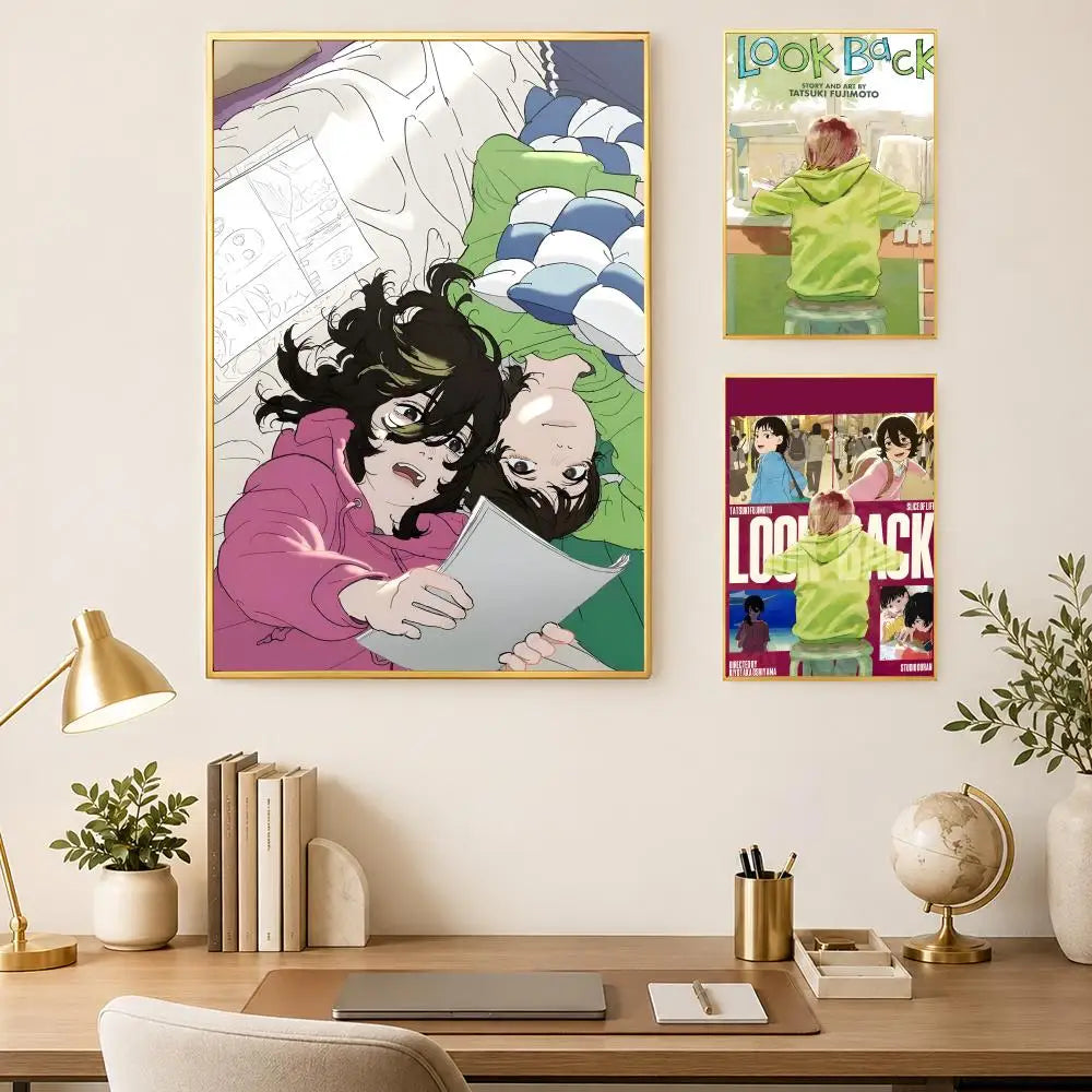 Look Back Manga HD PVC Self-Stick Wall Art Poster – Waterproof Wall Art Poster Axl