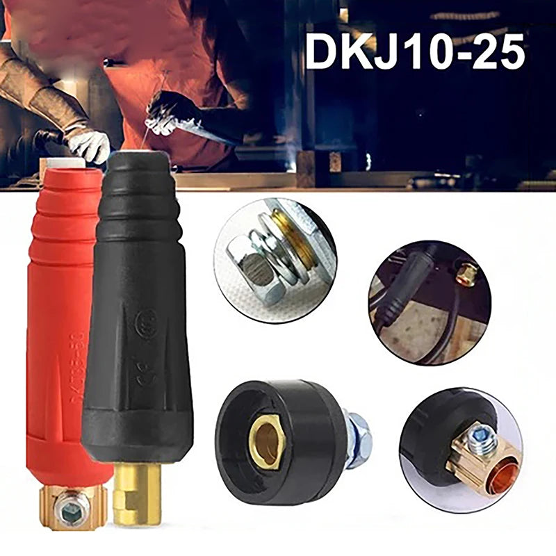 DKJ10-25 Welding Cable Connector – Male & Female Quick Fit Welding Cable Connector Axl