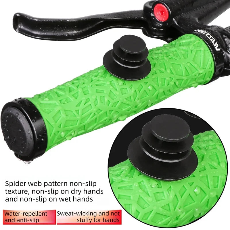 Axl TPE Dual Lock Bike Handlebar Grips – Anti-Slip MTB Bike Handlebar Grips Axl