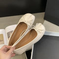 Women's Bow Loafers – Soft Split-Toe Ballet Flats Slip-On Women's Ballet Flats Axl wite 40
