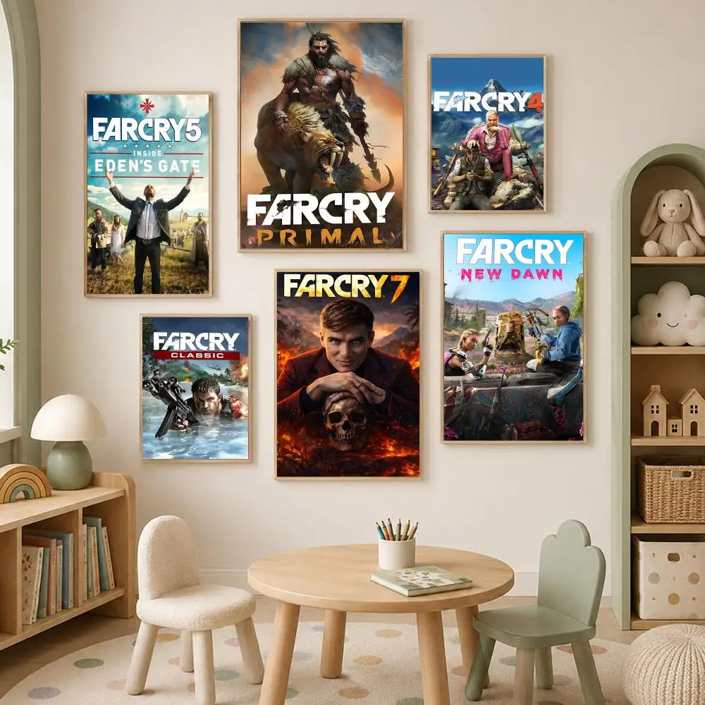 Far Cry Game Wall Art Poster – HD Self-Stick Waterproof Decor Wall Art Poster Axl