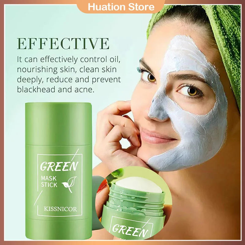 Green Tea Solid Face Mask Stick – 40g Pore Cleansing & Glow Facial Mask Stick Axl