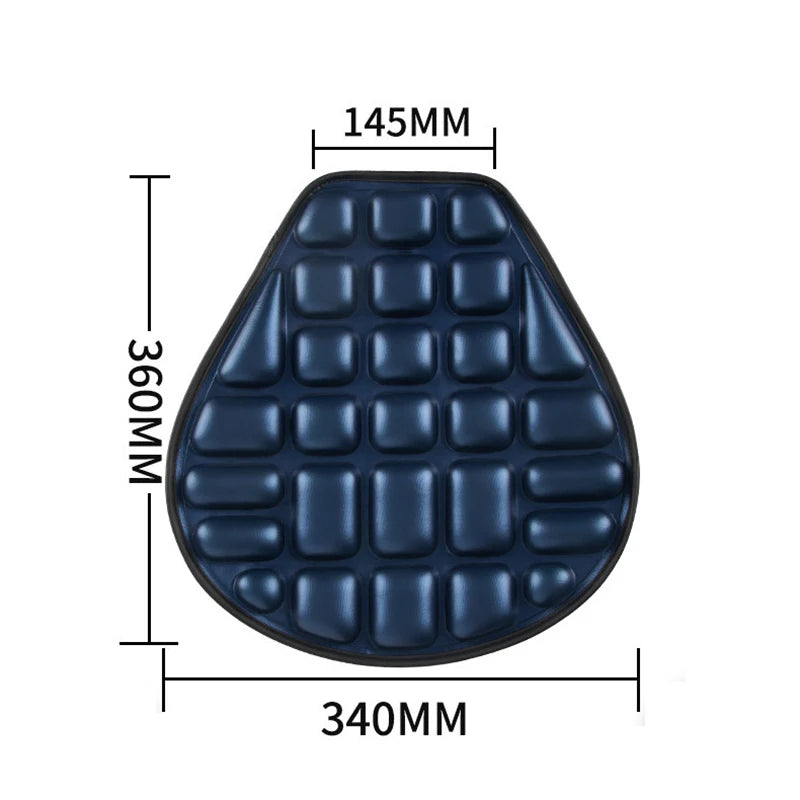 Black Motorcycle Air Seat Cushion Cover – Universal Fit Motorcycle Seat Cushion Axl