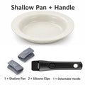KEMORELA Ceramic Coated Aluminum Griddle Pan | Induction Ceramic Griddle Pan Axl Shallow With Handles