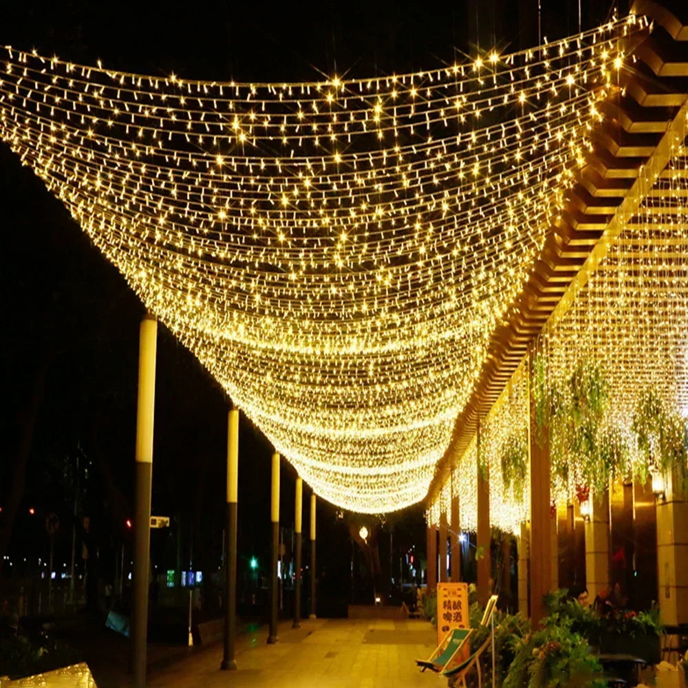 Outdoor LED Fairy String Lights 10M–100M | 8 Modes, IP44 LED Fairy String Lights Axl
