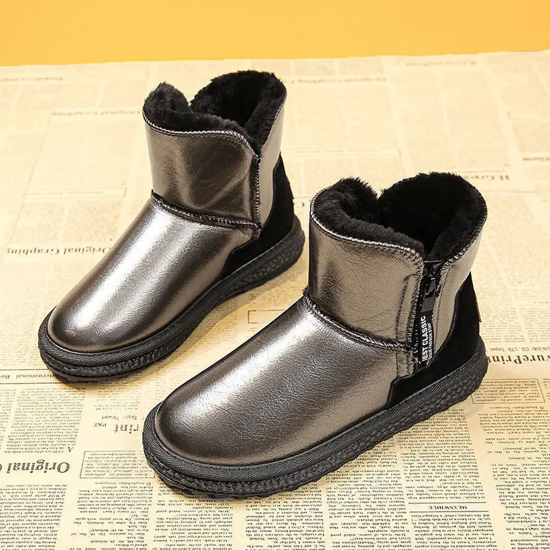 Women's Plush Ankle Snow Boots – Zip Winter Boots EU 34–48 Women's Snow Boots Axl