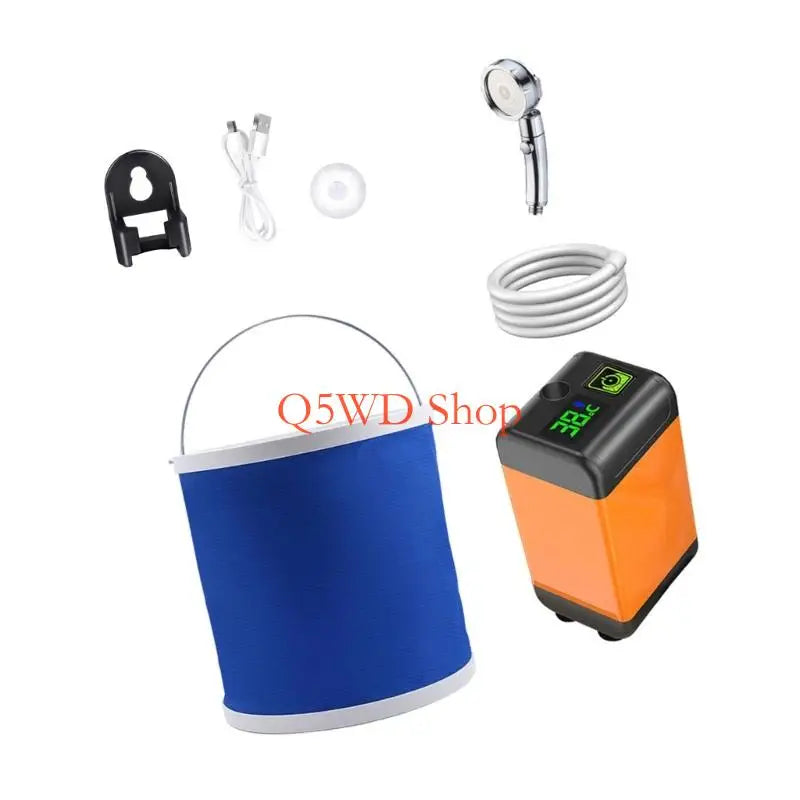 Portable Rechargeable Electric Camping Shower – 5000mAh Battery Outdoor Camping Shower Axl