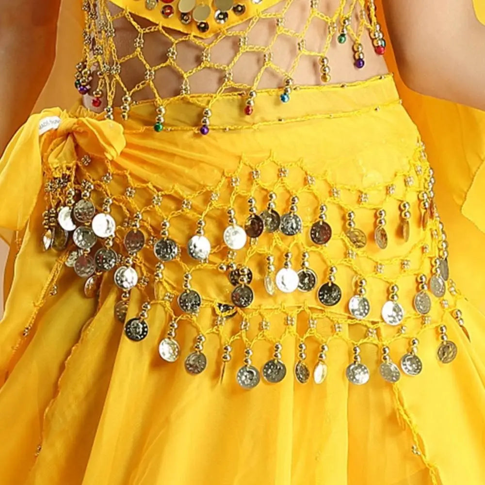 Women's Belly Dance Hip Scarf – Sequin Tassel Wrap Belt Skirt Belly Dance Costume Axl