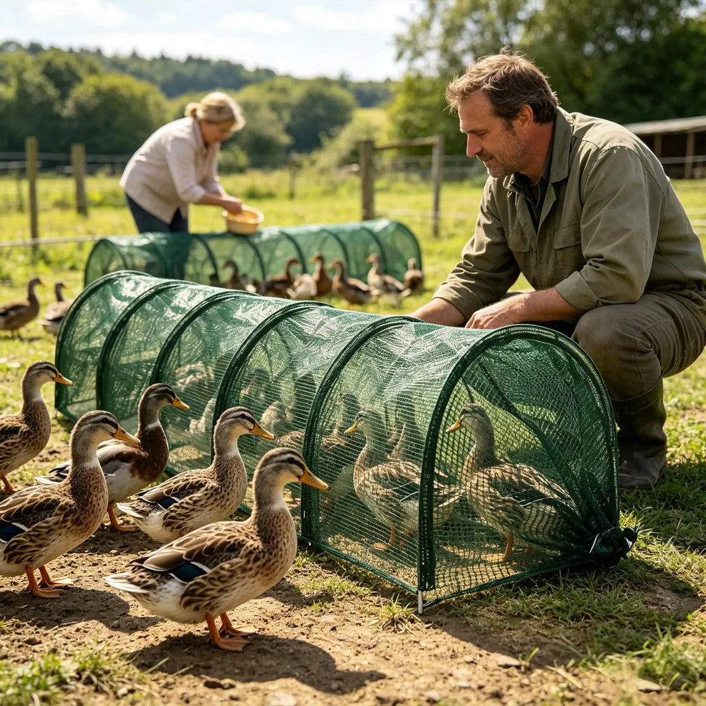 Foldable Chicken Tunnel – Portable Poultry Run for Backyard Poultry Run Tunnel Axl