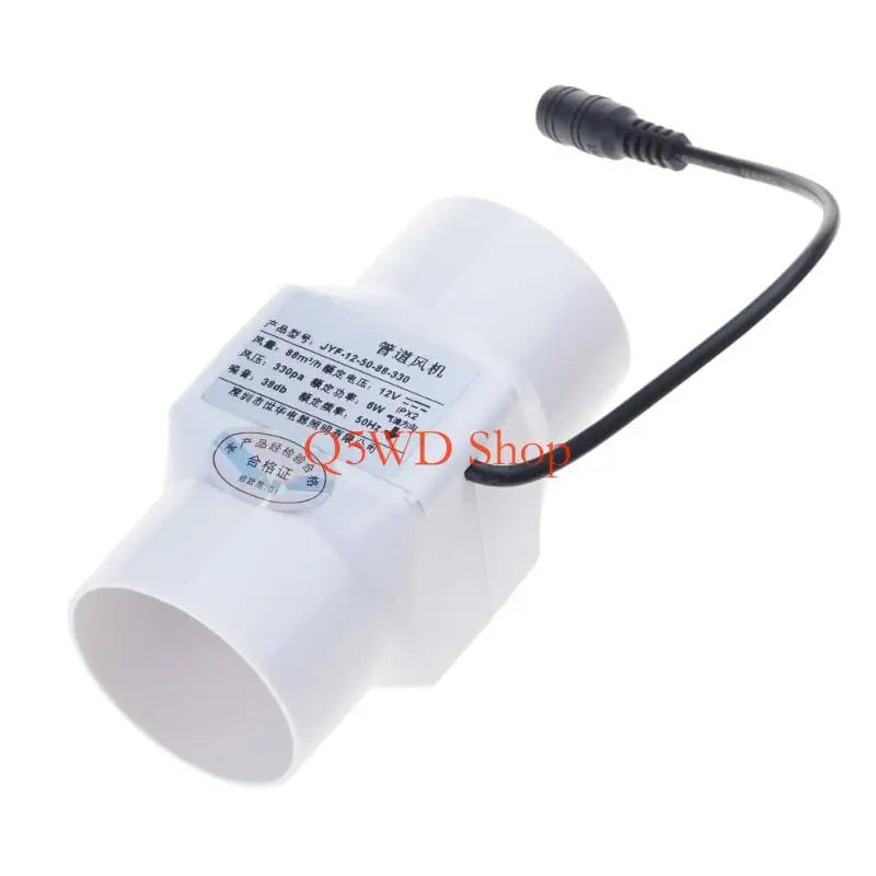 12V Quiet Inline Duct Fan – Pipe Ventilation & Exhaust Fan Inline Duct Fan Axl 6W CN