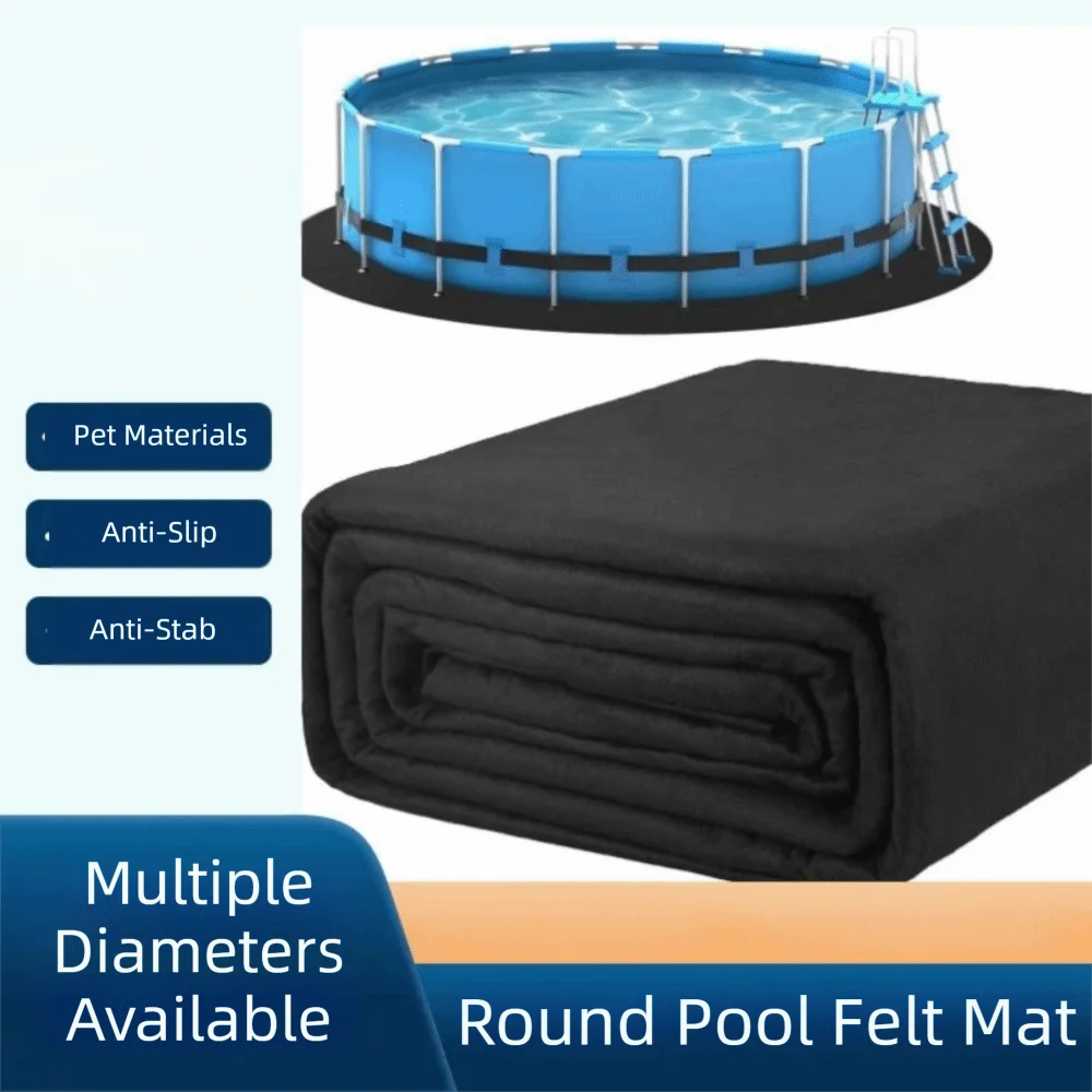 Round Felt Pool Liner Pad – Anti-Slip Puncture Resistant Mat Pool Liner Pad Axl
