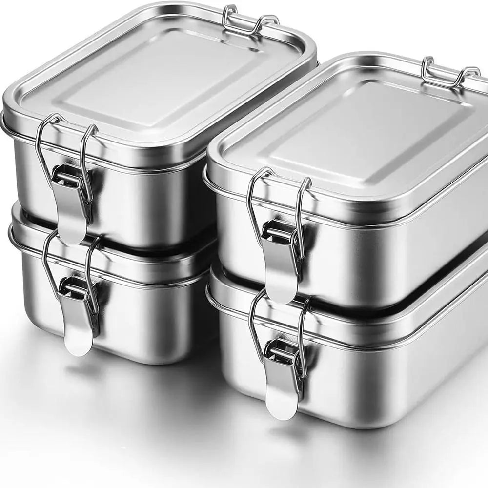Stainless Steel Bento Box – Leakproof Large Lunch Container Stainless Steel Lunch Box Axl
