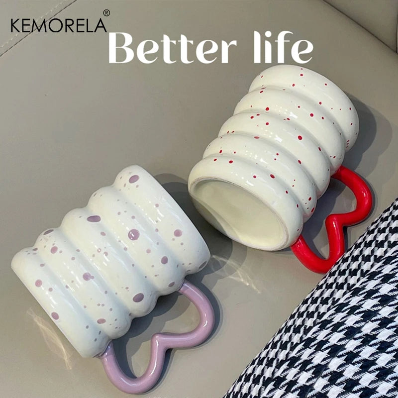 KEMORELA Caterpillar Ceramic Mug – Cute Coffee & Tea Cup Ceramic Novelty Mug Axl