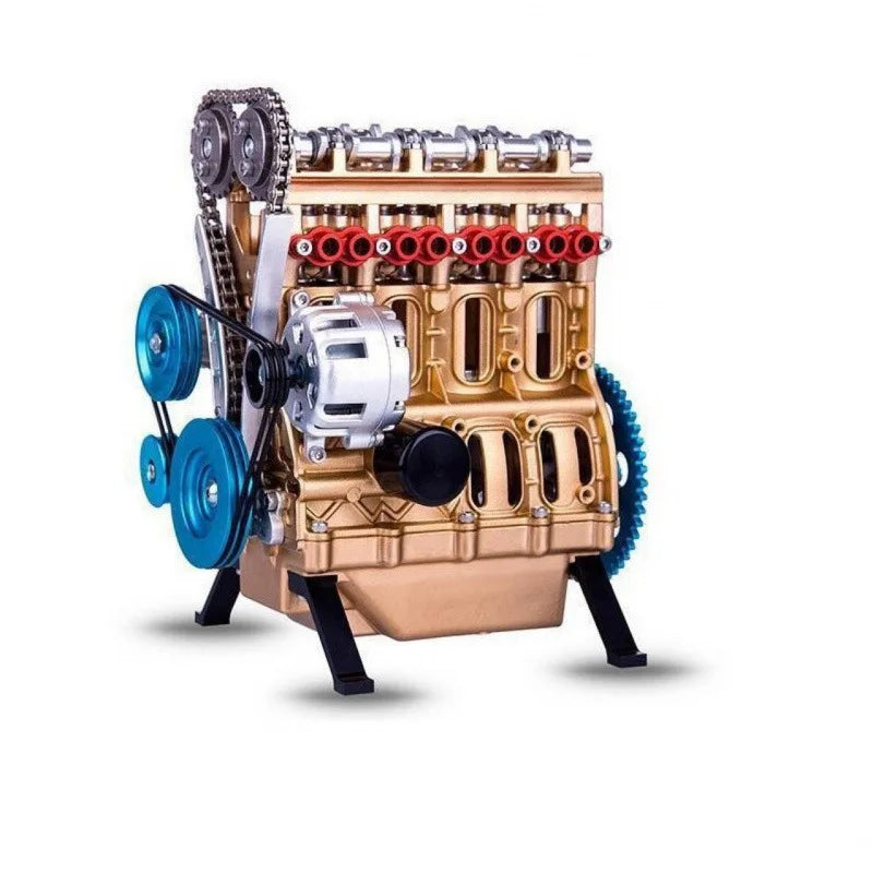 Engine Model Figurine – Resin Four-Cylinder Desktop Sculpture Resin Figurine Axl Miniature Ornaments