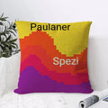 Paulaner Spezi Logo Linen Pillow Cover | Hidden Zipper Decorative Pillow Cover Axl White1 40X40cm