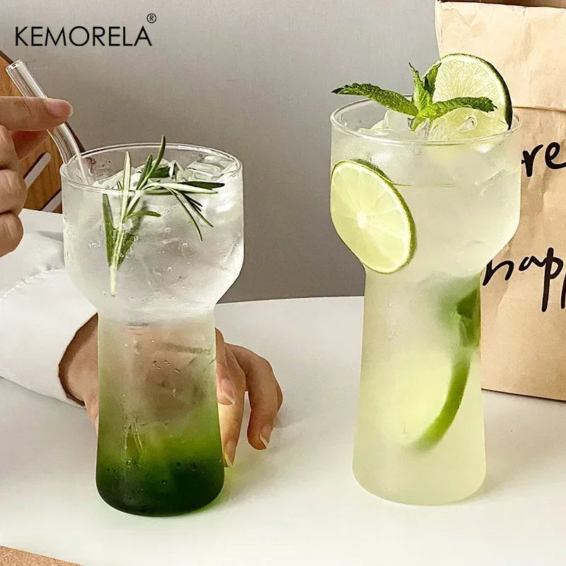 KEMORELA Borosilicate Glass Cup 400/500ml – Hot & Cold Drinks Borosilicate Drinking Glass Axl