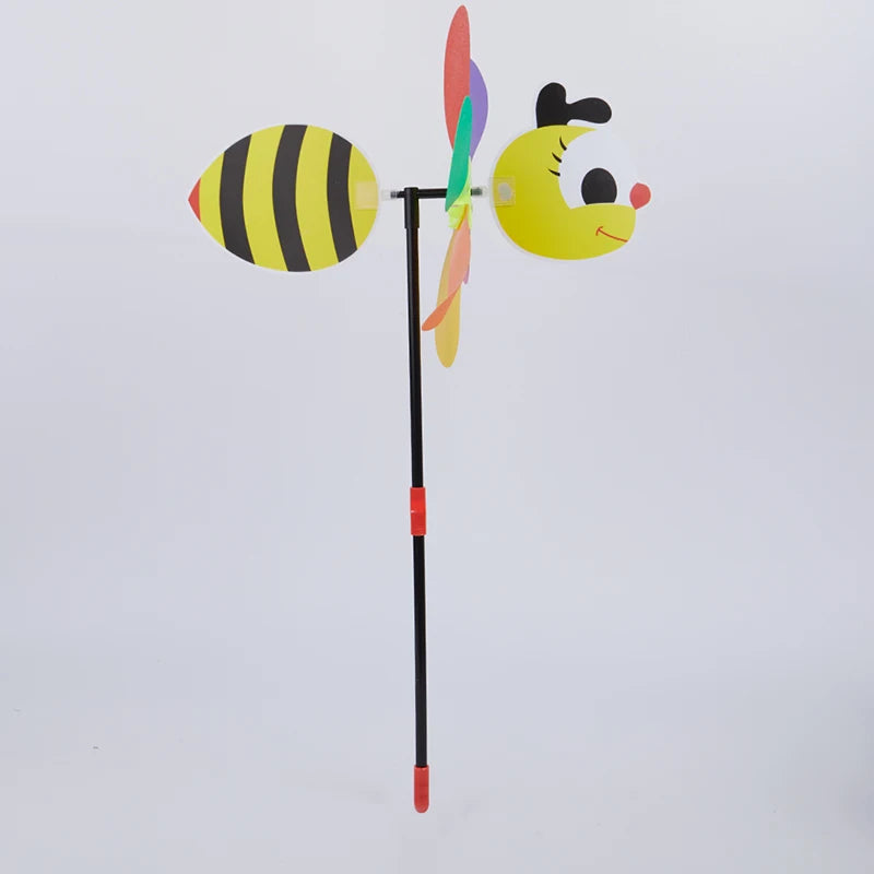 3D Bee Wind Spinner Whirligig – Garden & Yard Decor Garden Wind Spinner Axl