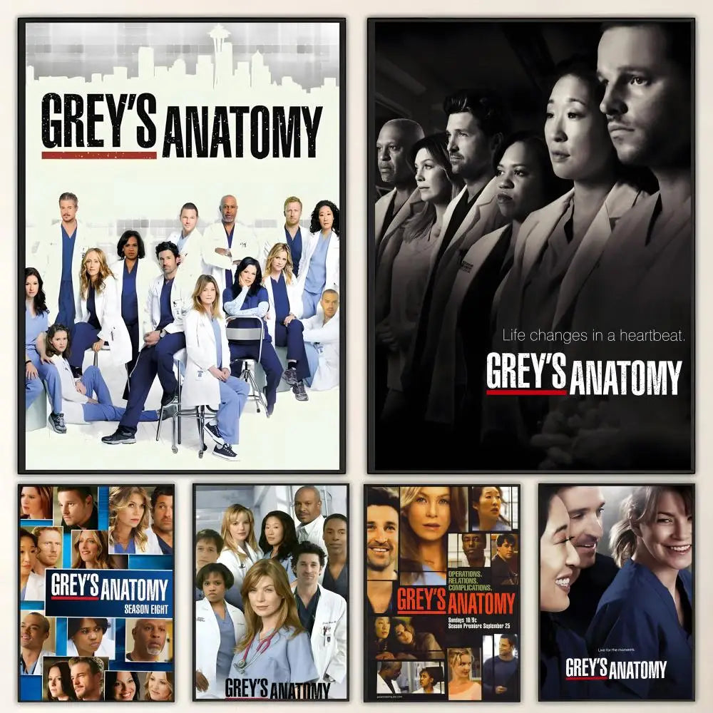 Grey's Anatomy Poster – HD Waterproof Wall Art Print Wall Art Poster Axl