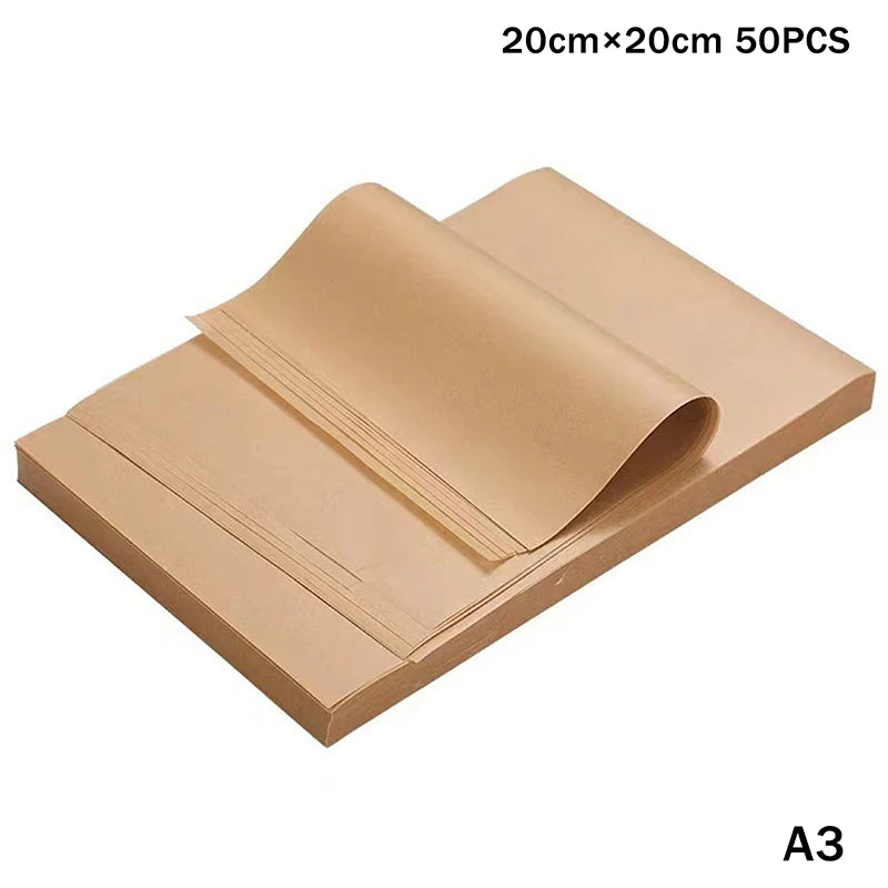 Square Parchment Paper Sheets 50/100 Pcs – Food Grade Baking Baking Parchment Paper Axl A3