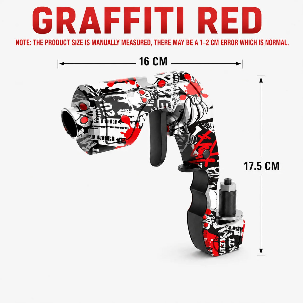 Champagne Gun Shooter & Bottle Stopper | Party Drink Blaster Champagne Drink Shooter Axl Graffiti Red