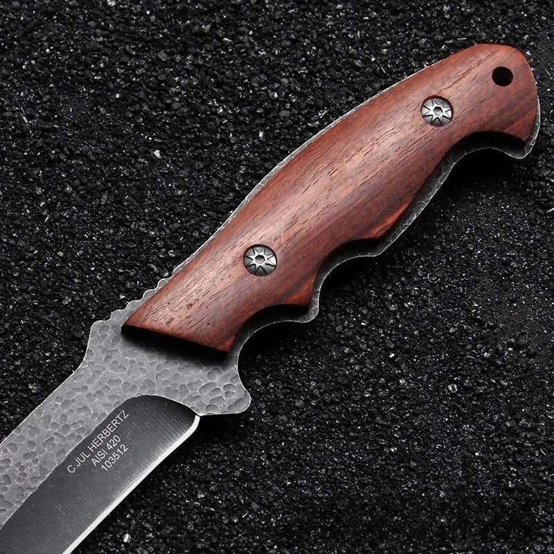 Tyrannosaurus Straight Knife – 5CR15MOV Fixed Blade 56HRC Fixed Blade Knife Axl