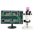 HD Trinocular Stereo Microscope with CCD Industrial Camera Stereo Microscope Axl 8x-50x