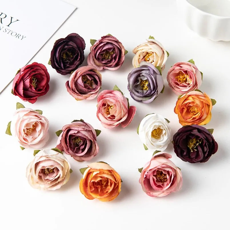 Silk Artificial Rose Heads 40/80 Pcs – Wedding & Home Decor Artificial Flowers Axl 5 40 pcs
