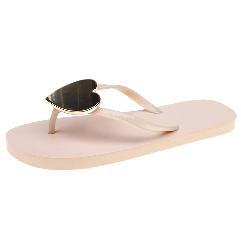 YBQJOO Women's Non-Slip Beach Flip Flops – Flat Slippers Women's Flip Flops Axl A319 beige 36-37