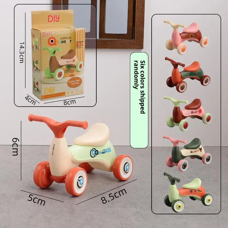 Dollhouse Miniature Balance Car Scooter Model – Assembly Toy Dollhouse Miniature Toy Axl