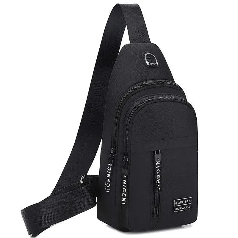 Men's Crossbody Sling Bag – Polyester Travel Chest Bag Crossbody Sling Bag Axl