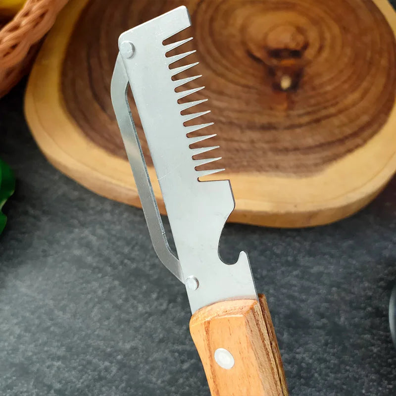 Stainless Steel Vegetable Peeler with Wooden Handle Vegetable Peeler Axl
