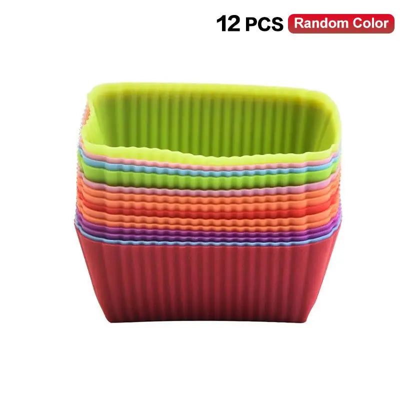 Silicone Bento Lunch Box Dividers 12/24 Pcs – Kids Cups Bento Box Dividers Axl Rectangle 12PCS