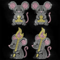 Glass Rhinestone Iron-On Appliqué – Mouse Design 29.7x21cm Iron-On Appliqué Axl AECH04-17670