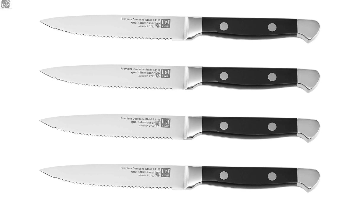 Classic Steak Knife Set – German Steel Serrated Blades Steak Knife Set Axl 4 Pc Knife Set China Mainland