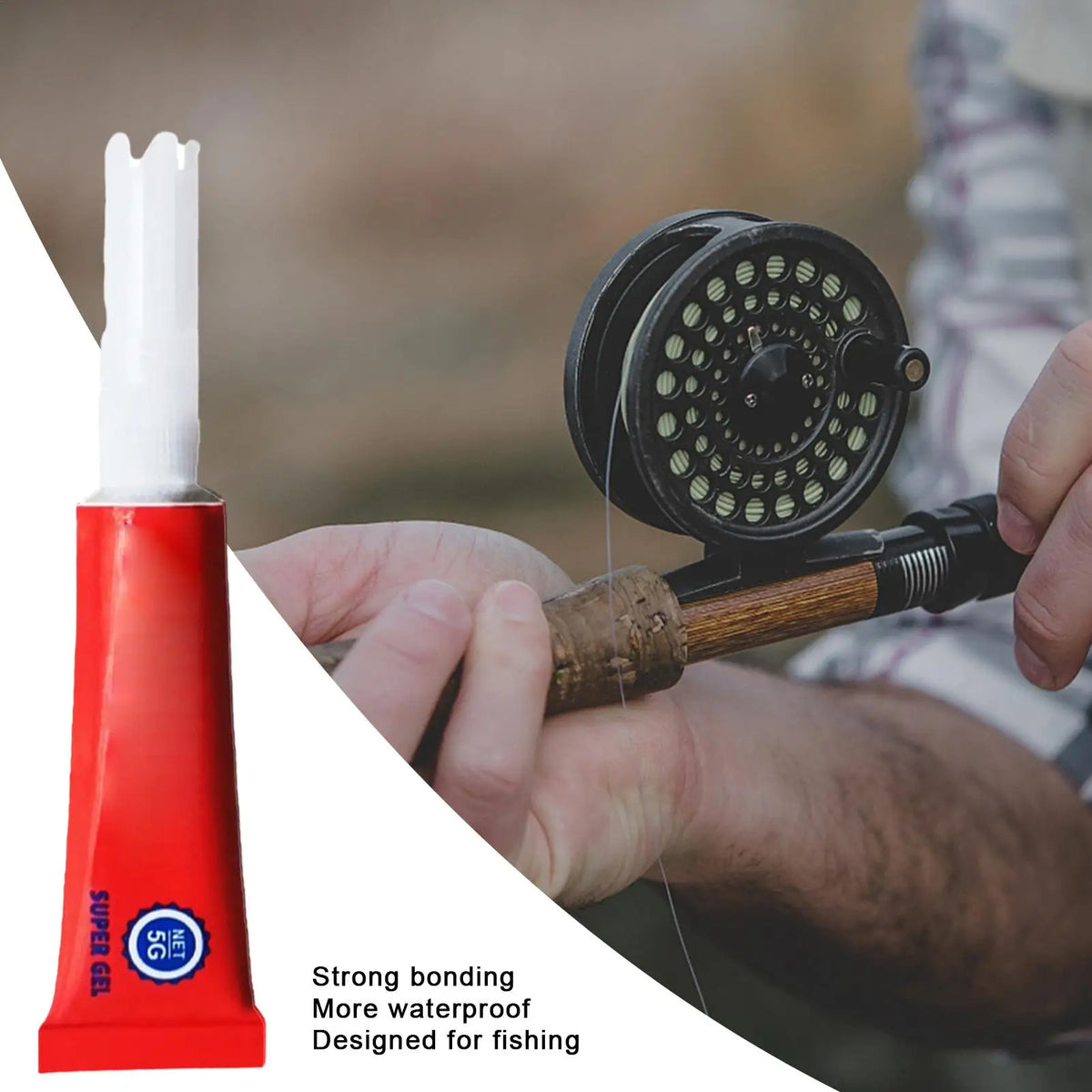 Fishing Rod Repair Glue – Waterproof Quick-Drying Adhesive Rod Repair Adhesive Axl