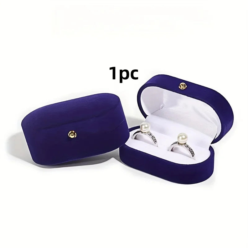 Double Ring Earrings Box – Snap Closure Jewelry Gift Box Jewelry Gift Box Axl