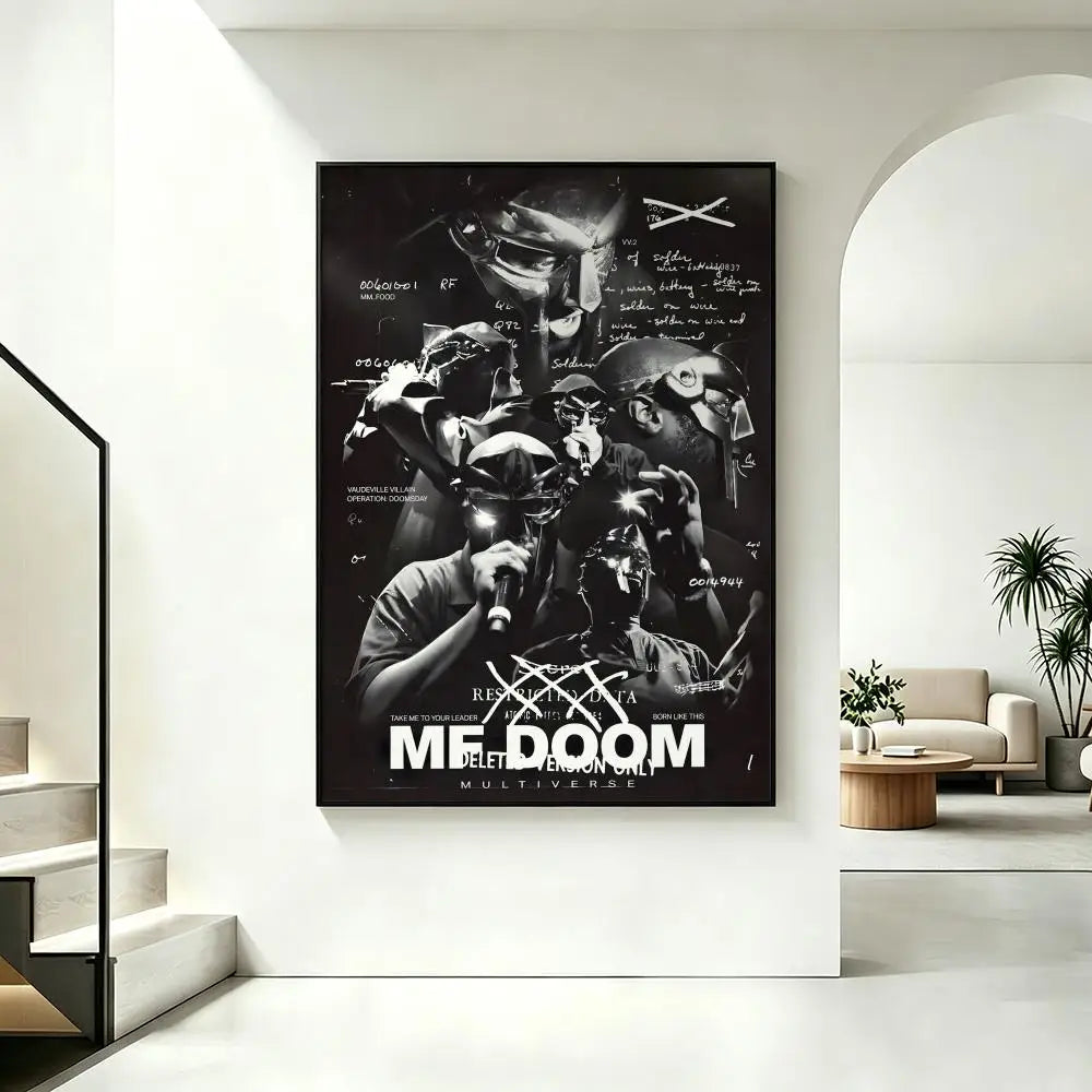 MF DOOM Hip-Hop Poster – HD Art Print Wall Decor Wall Art Poster Axl