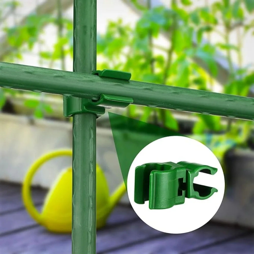 10-Pack 11mm Plastic Plant Support Connectors | Garden Frame Plant Support Connectors Axl