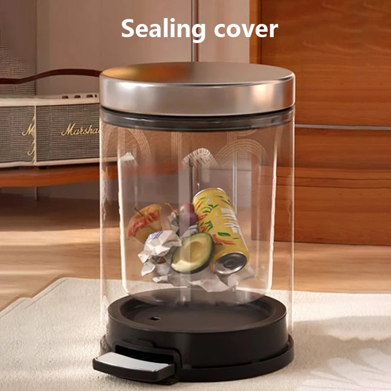 Retro Stainless Steel Trash Can – 10L Open Top Waste Bin Stainless Steel Bin Axl